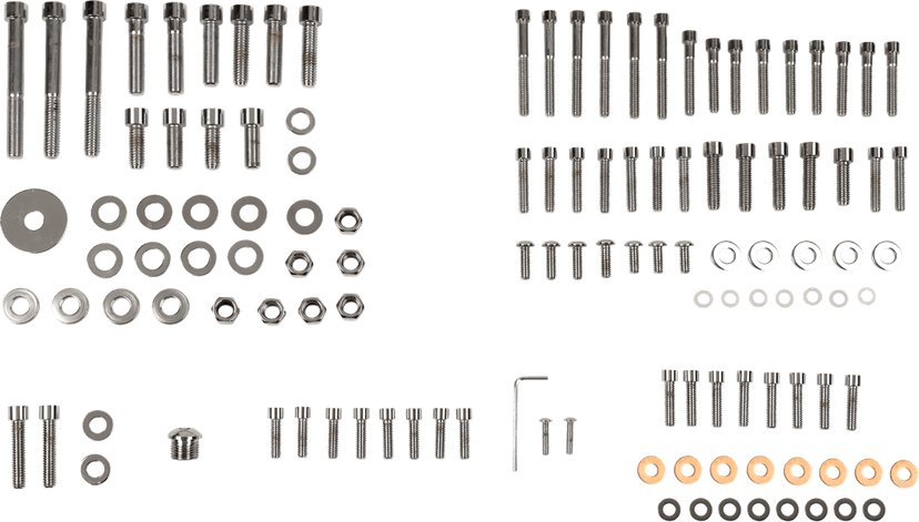 DRAG SPECIALTIES DS-190870S Bolt Kit - Complete Motor - Smooth/Socket-Head - '87-'94 FXR/Touring