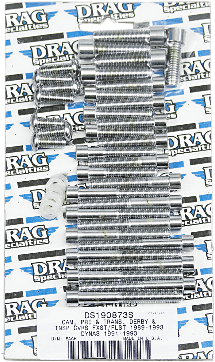 DRAG SPECIALTIES DS-190873S Bolt Kit - Cam/Primary/Transmission Cover - Socket-Head