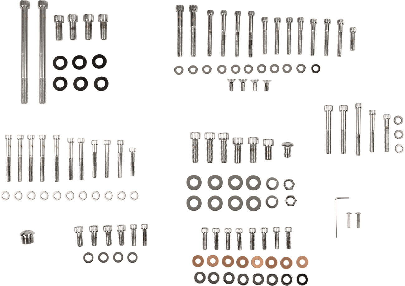 DRAG SPECIALTIES DS-190874 Bolt Kit - Complete Motor - Knurled/Socket-Head - '91-'03 Sportster