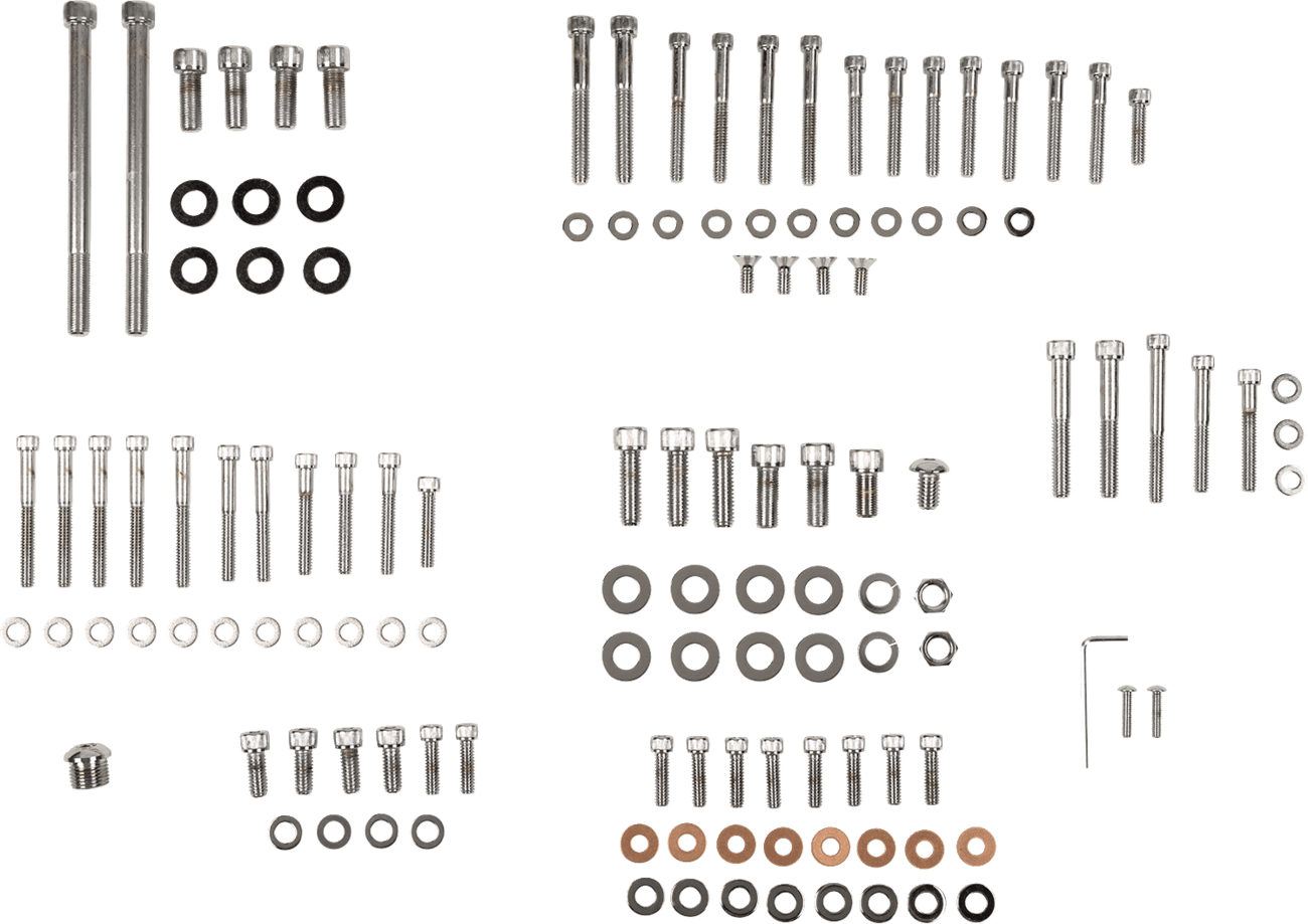 DRAG SPECIALTIES DS-190874 Bolt Kit - Complete Motor - Knurled/Socket-Head - '91-'03 Sportster
