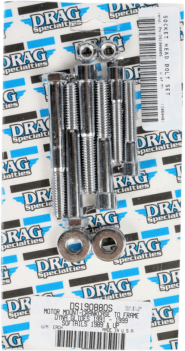 DRAG SPECIALTIES DS-190880S Bolt Set - Motor Mount - Smooth - Dyna/Softail — image 2 of 2