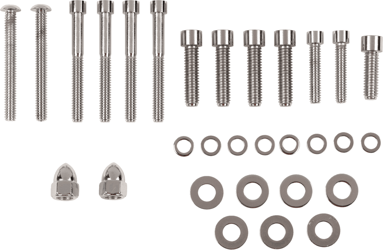 DRAG SPECIALTIES DS-190881S Bolt Set - Transmission End Cover/Bearing Support Plate - Smooth - Softail/Dyna