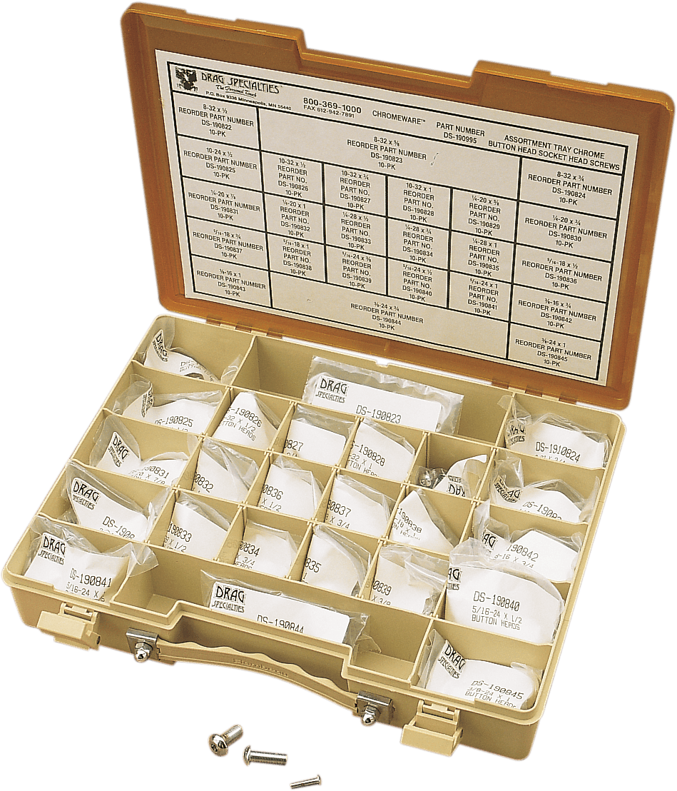 DRAG SPECIALTIES DS-190995 Bolts - Button Head/Assortment - Kit
