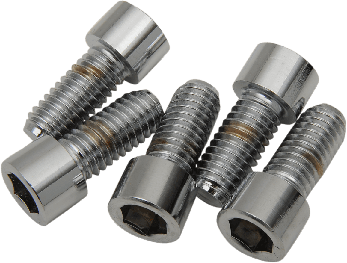 DRAG SPECIALTIES DS192301 Bolts - Socket-Head/Replacement - Smooth/Coarse Thread - 7/16"-14 x 1" - 5 Pack