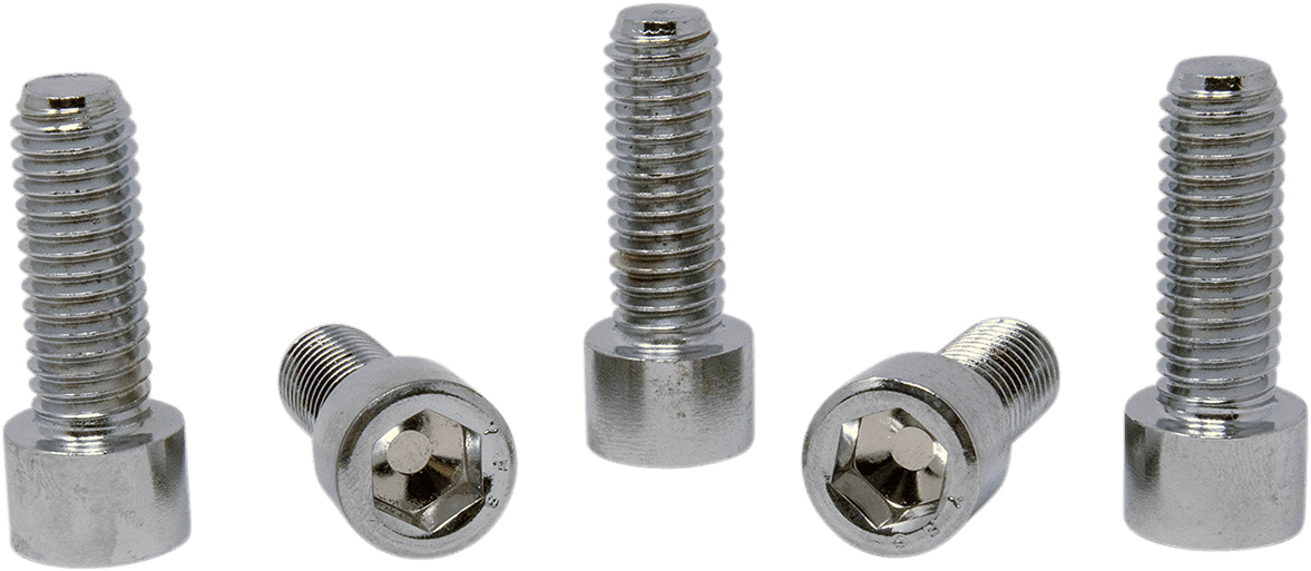 DRAG SPECIALTIES DS192302 Bolts - Socket-Head/Replacement - Smooth/Coarse Thread - 7/16"-14 x 1-1/4" - 5 Pack