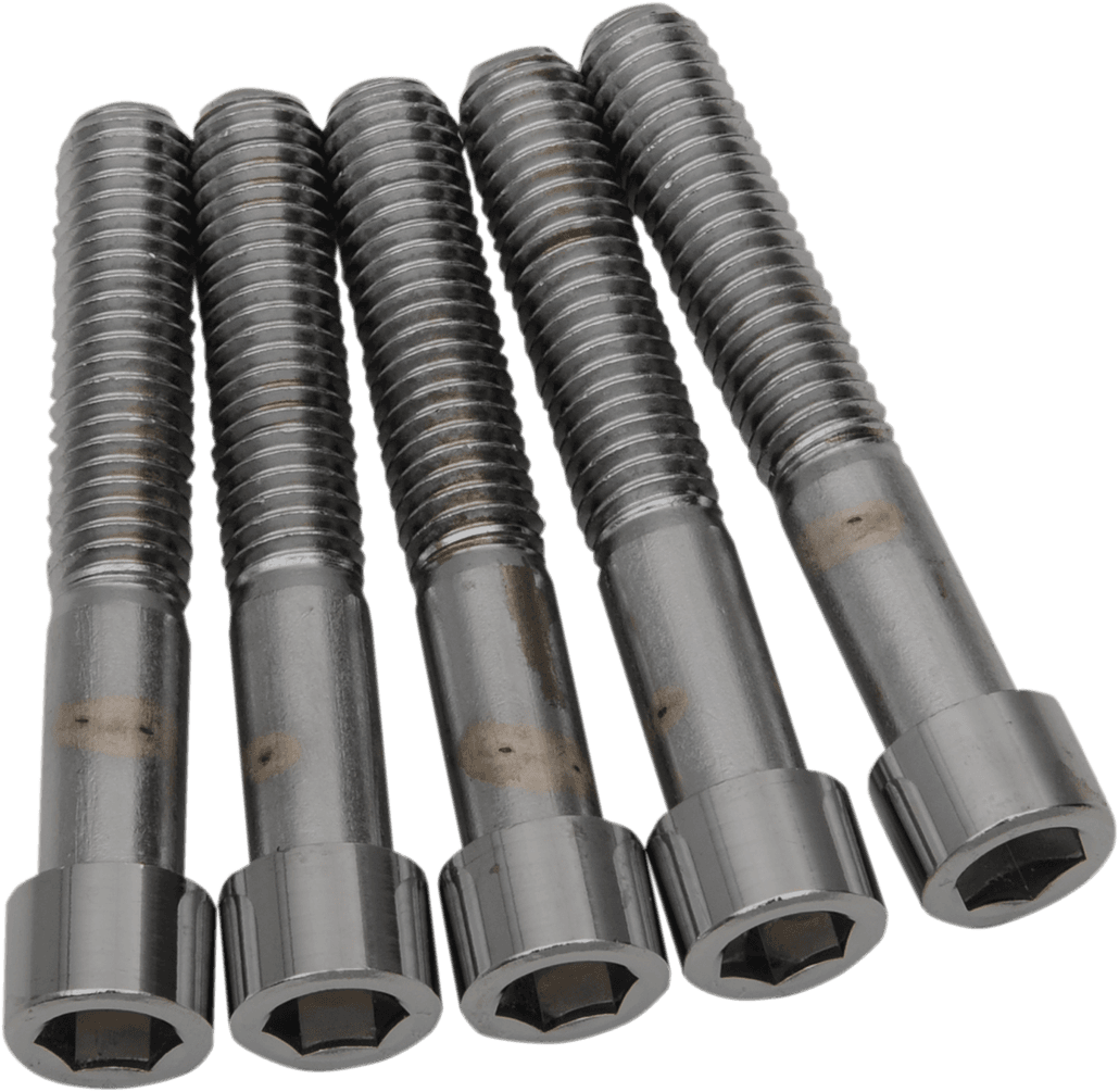 DRAG SPECIALTIES DS192306 Bolts - Socket-Head/Replacement - Smooth/Coarse Thread - 7/16"-14 x 2-1/2" - 5 Pack