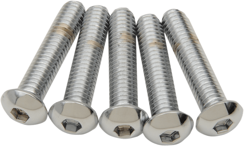 DRAG SPECIALTIES DS192325 Bolts - Button Head/Replacement - 5/16"-18 x 1-1/2" - 5 Pack — image 1 of 2