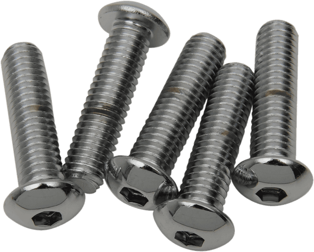 DRAG SPECIALTIES DS192327 Bolts - Button Head/Replacement - 3/8"-16 x 1-1/4" - 5 Pack