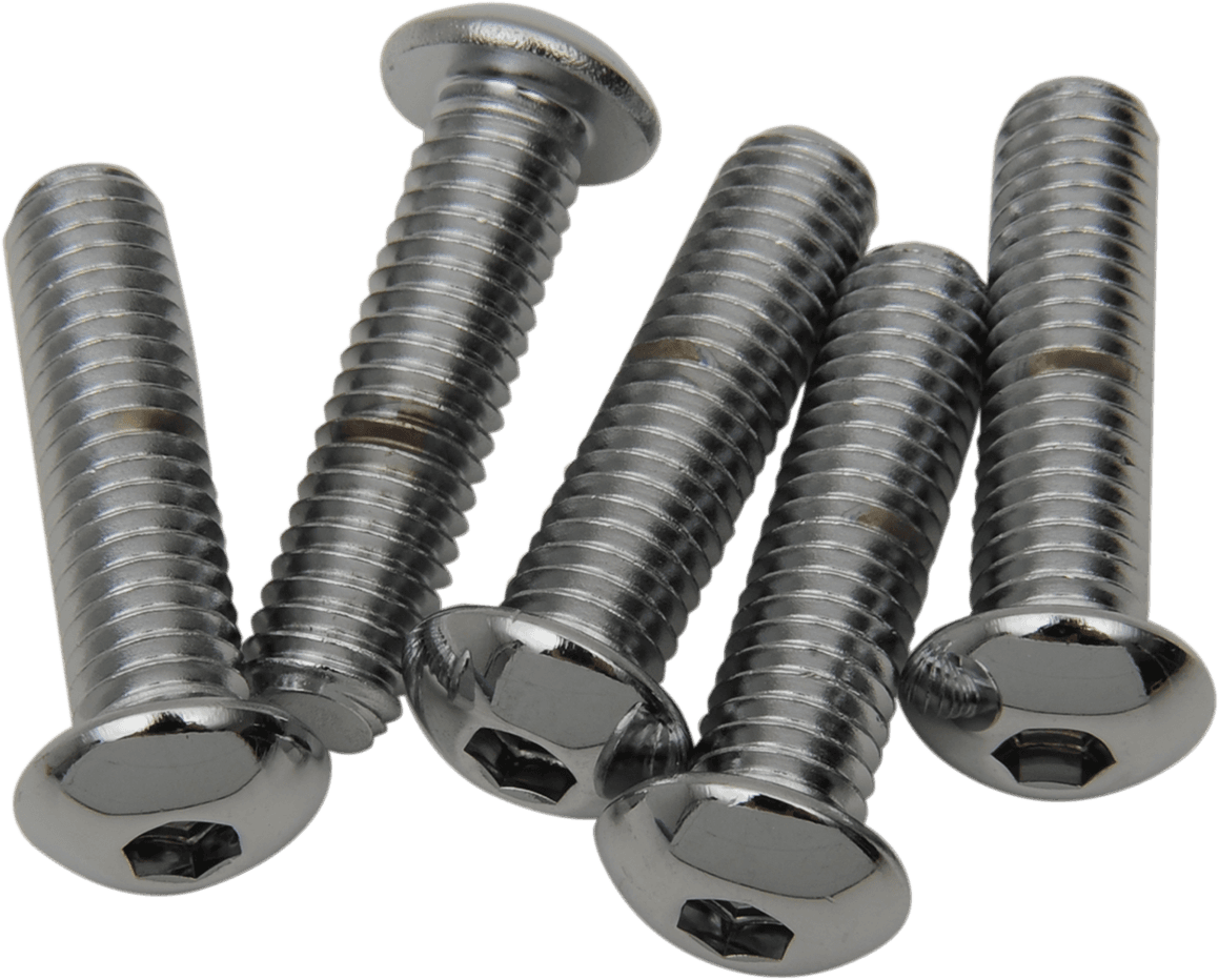 DRAG SPECIALTIES DS192329 Bolts - Button Head/Replacement - 3/8"-16 x 1-3/4" - 5 Pack