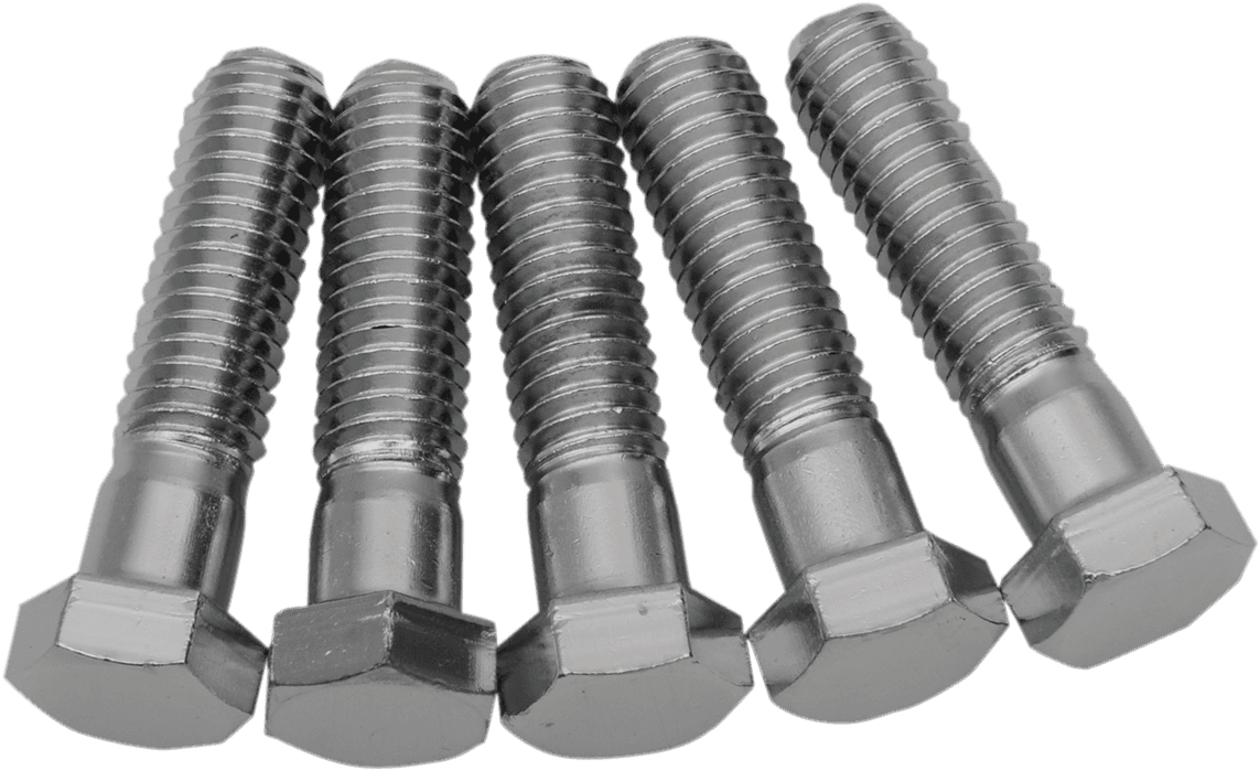 DRAG SPECIALTIES DS192338 Bolts - Hex-Head - Chrome - 7/16"-14 x 1-3/4"