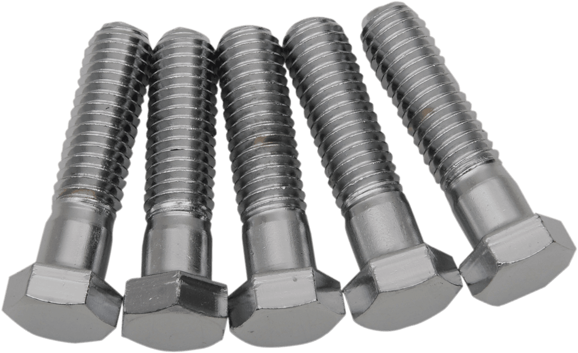 DRAG SPECIALTIES DS192338 Bolts - Hex-Head - Chrome - 7/16"-14 x 1-3/4"