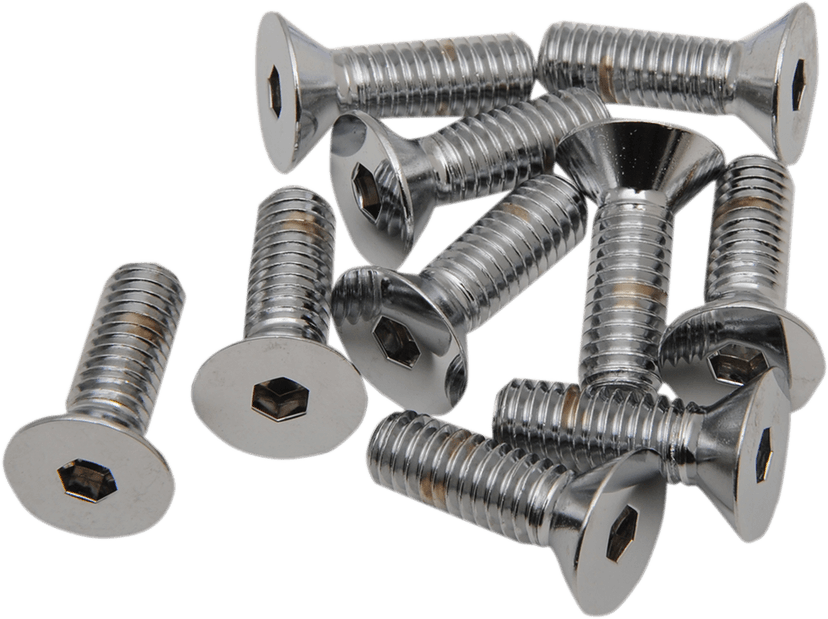 DRAG SPECIALTIES DS192366 Bolts - Flat-Head - Chrome - 5/16"-18 x 1-1/4" — image 1 of 2