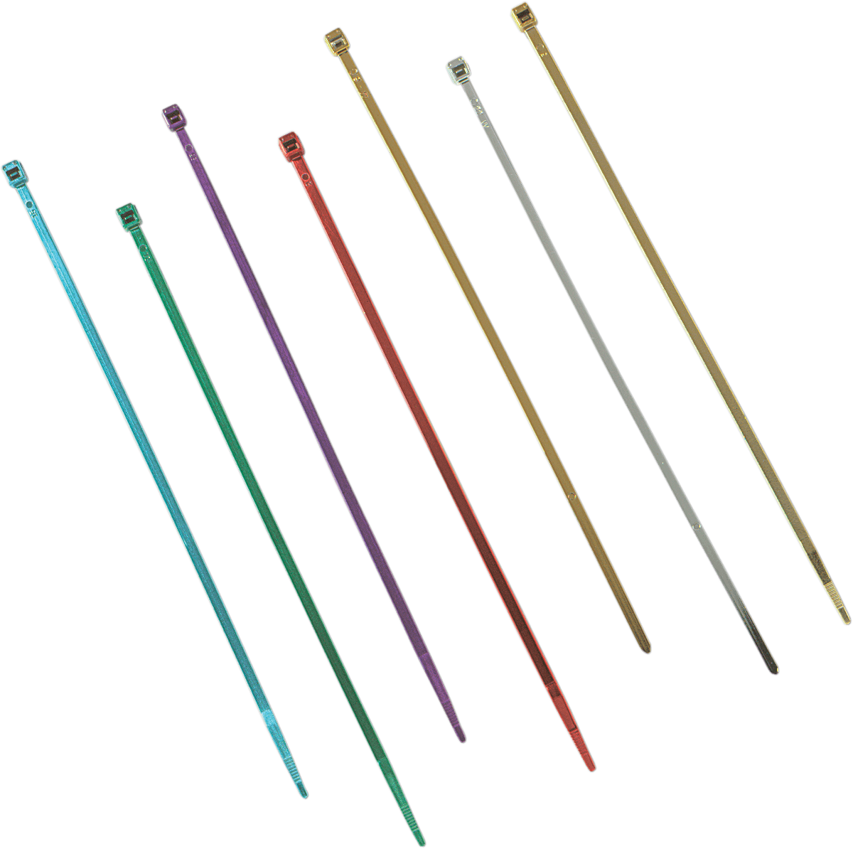 DRAG SPECIALTIES DS-193046 Cable Tie - 11" - Chrome - 10-Pack