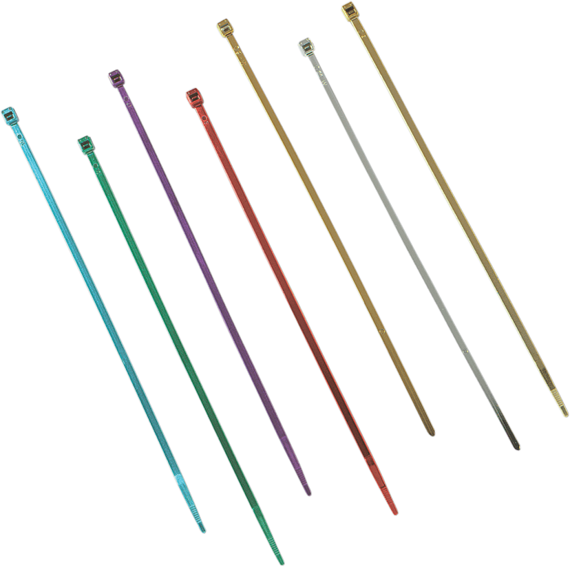 DRAG SPECIALTIES DS-193046 Cable Tie - 11" - Chrome - 10-Pack