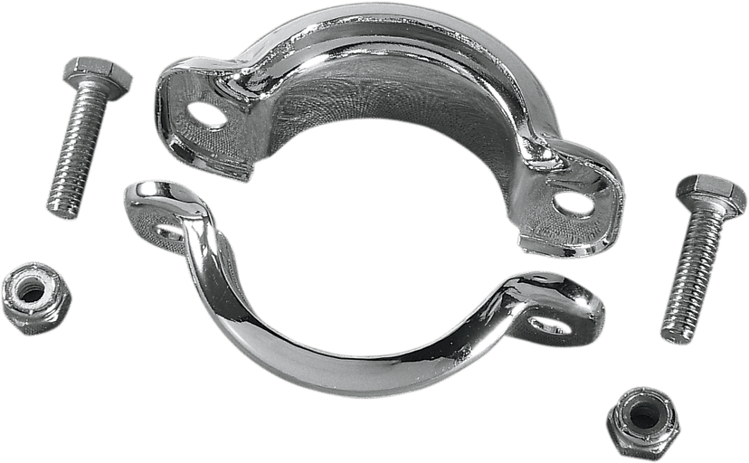 DRAG SPECIALTIES DS-203018 Muffler Clamps - Chrome