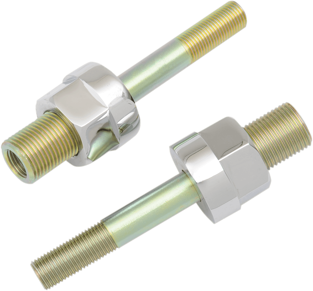 BURLY BRAND DS-221900 Adjustable Shock Lowering Kit - Rear - Lowers 0"-1.25" - Chrome/Gold Anodized Finish
