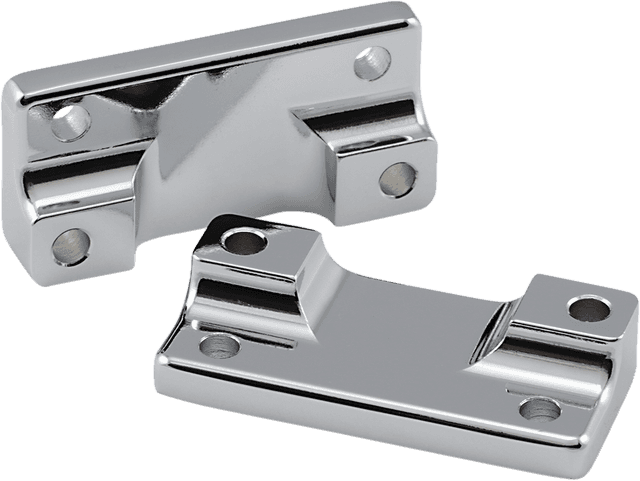 DRAG SPECIALTIES DS-222128 Fender-To-Fork Adapters - Chrome — image 1 of 2
