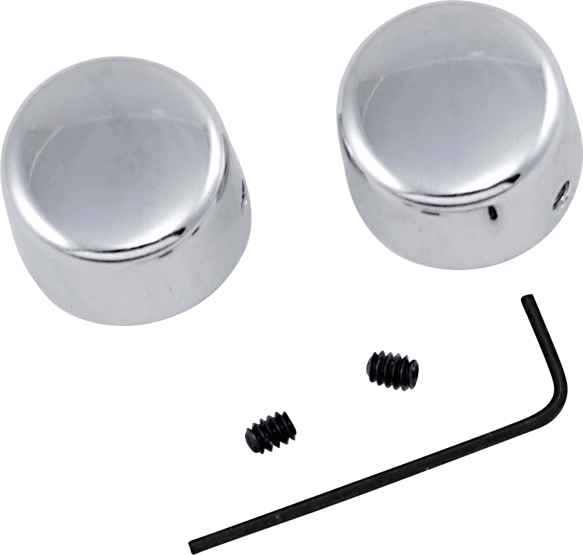DRAG SPECIALTIES DS-222879 Chrome Handlebar Riser Bolt Caps - FX/XL