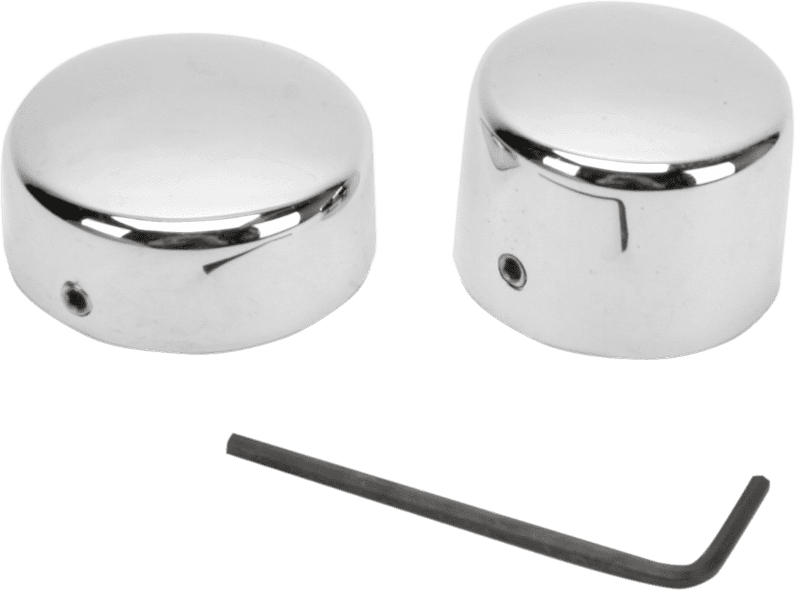 DRAG SPECIALTIES DS-222884 Axle Caps - Rear - Pair - '57-'81 Harley-Davidson