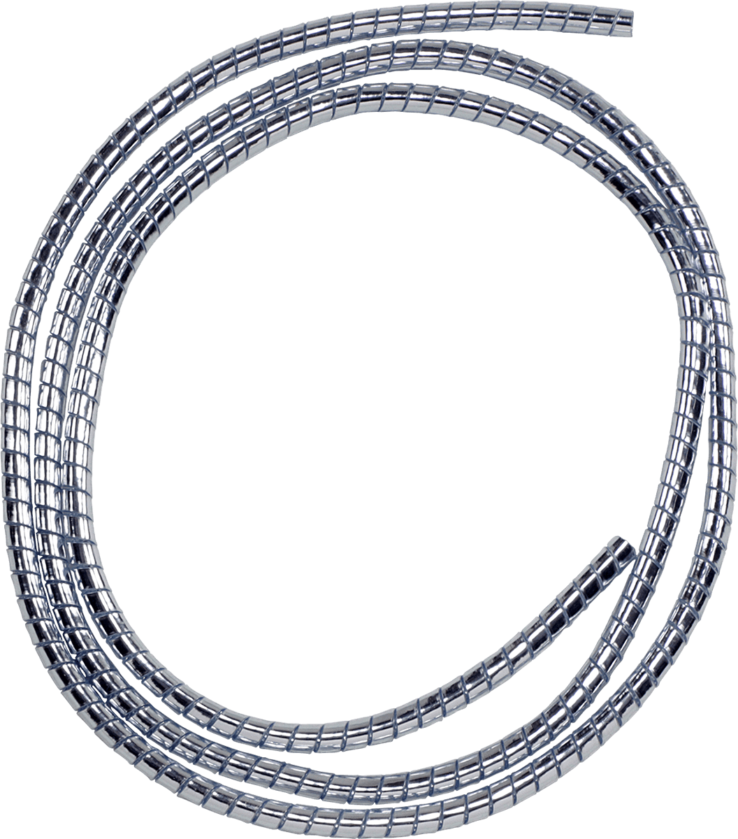 DRAG SPECIALTIES DS-223000 Chrome Cable/Wire Covering - 3/16"