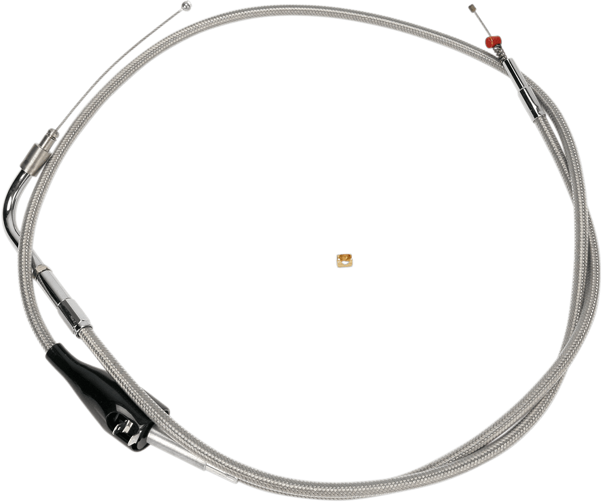 BARNETT DS-223482 Stainless Steel Idle Cable - Cruise - +6" - '02-'06 FLH