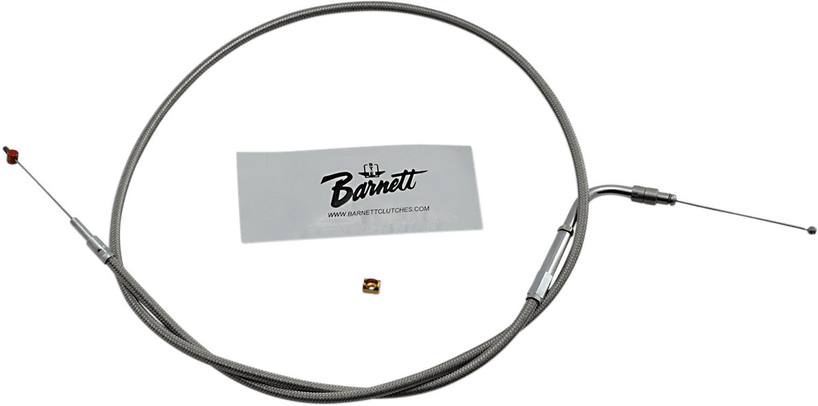 BARNETT DS-223569 Stainless Steel Throttle Cable - '02-'07 FLH