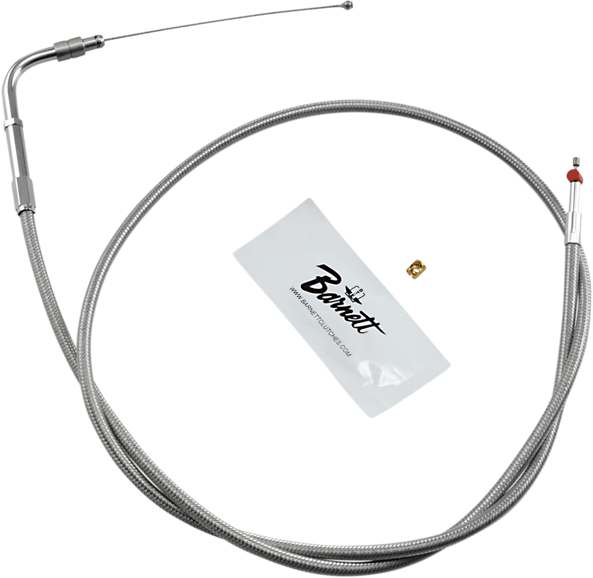 BARNETT DS-223570 Stainless Steel Throttle Cable - +3" - '02-'07 FLH
