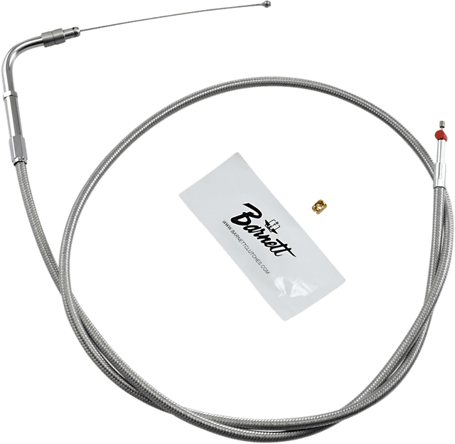 BARNETT DS-223570 Stainless Steel Throttle Cable - +3" - '02-'07 FLH