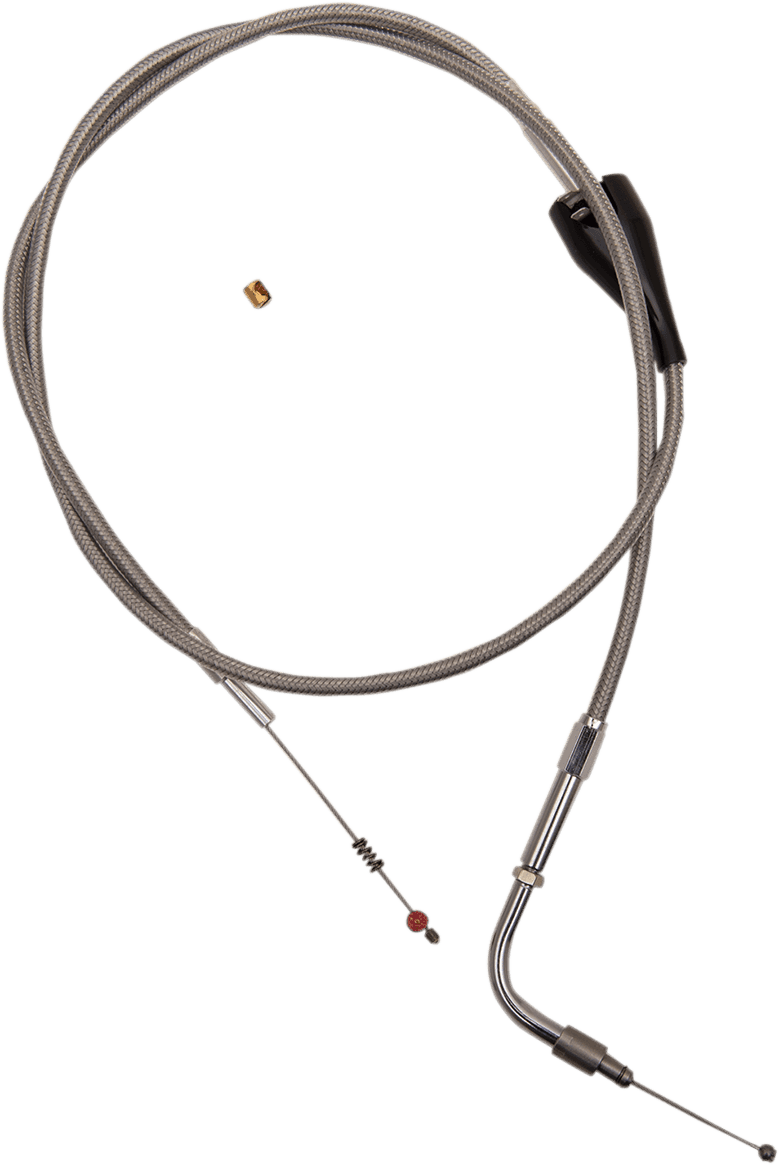 BARNETT DS-223576 Stainless Steel Idle Cable - Cruise - +3" - '02-'07 FLH