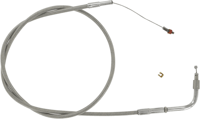 BARNETT DS-223597 Stainless Steel Throttle Cable - +3" - '01-'15 Softail