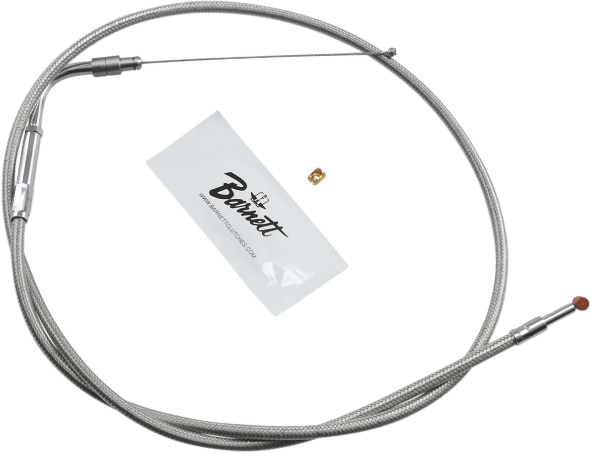 BARNETT DS-223598 Stainless Steel Throttle Cable - +6" - '01-'15 Softail