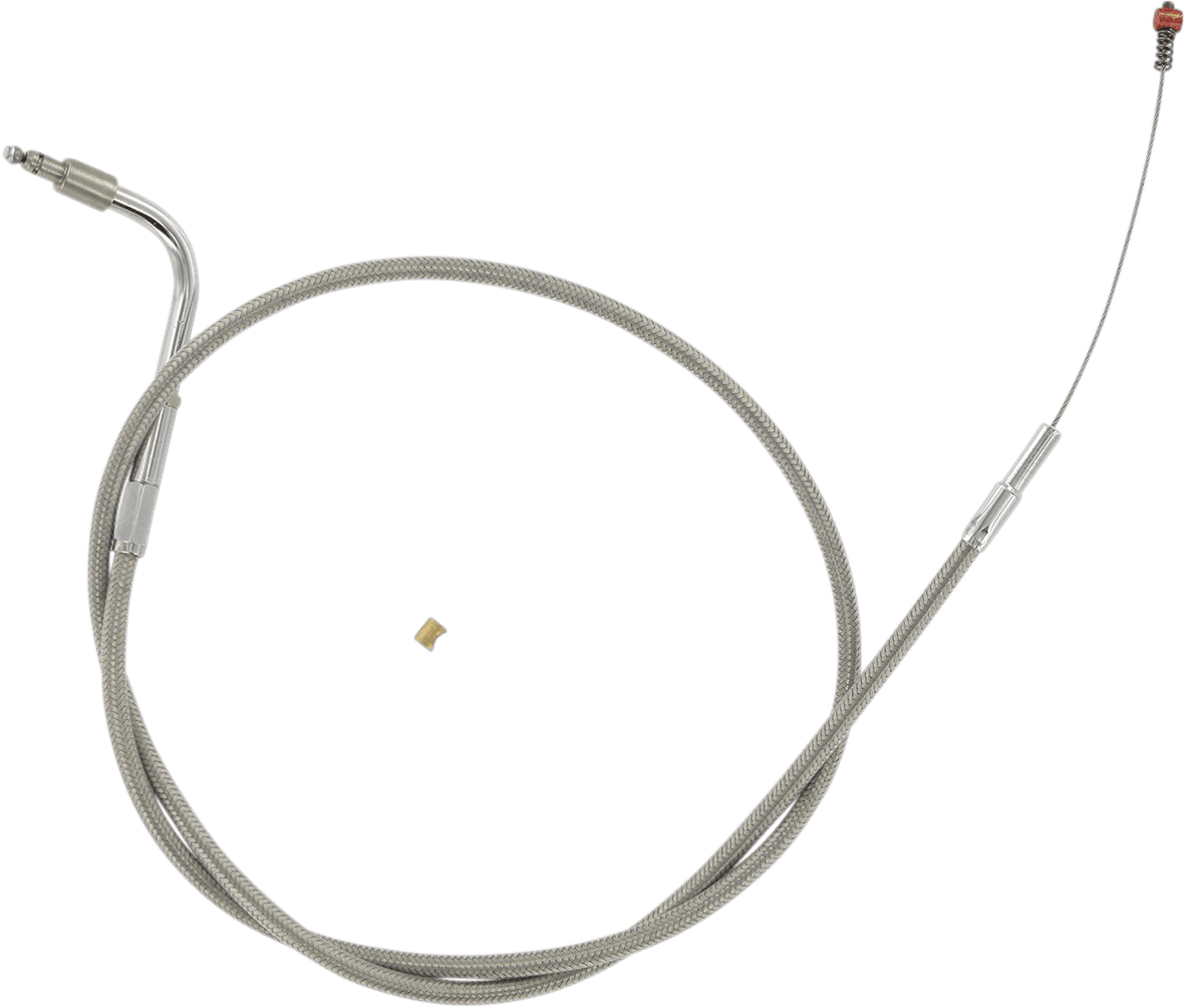BARNETT DS-223600 Stainless Steel Idle Cable - +3" - '01-'15 Softail