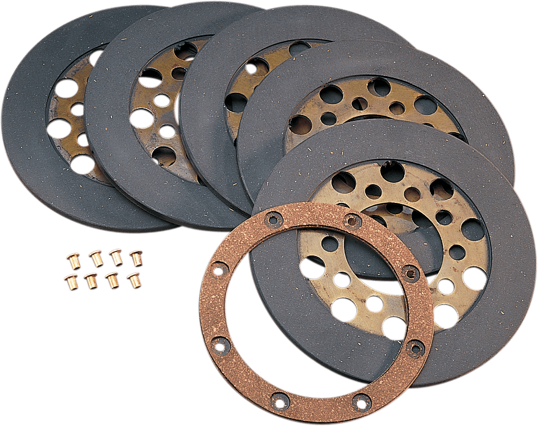 DRAG SPECIALTIES DS-223735 Clutch Plate Kit - '68-E'84 Shovelhead