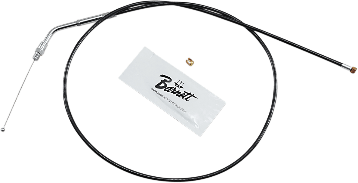 BARNETT DS-223869 Black Vinyl Throttle Cable - +6" Size - 39" Length
