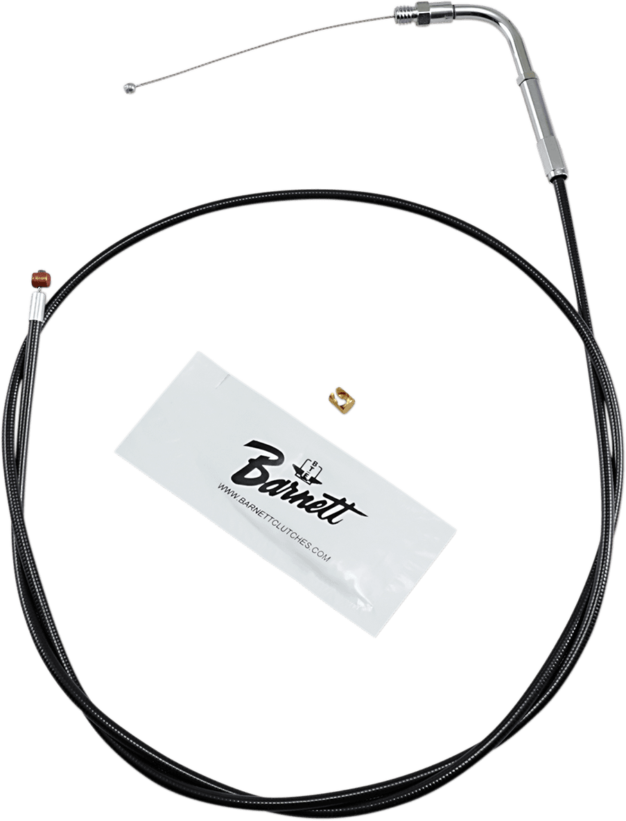BARNETT DS-223877 Black Vinyl Throttle Cable - +6" Size - 48" Length