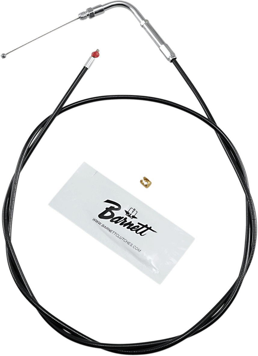 BARNETT DS-223884 Black Vinyl Throttle Cable - +6" Size - 50" Length