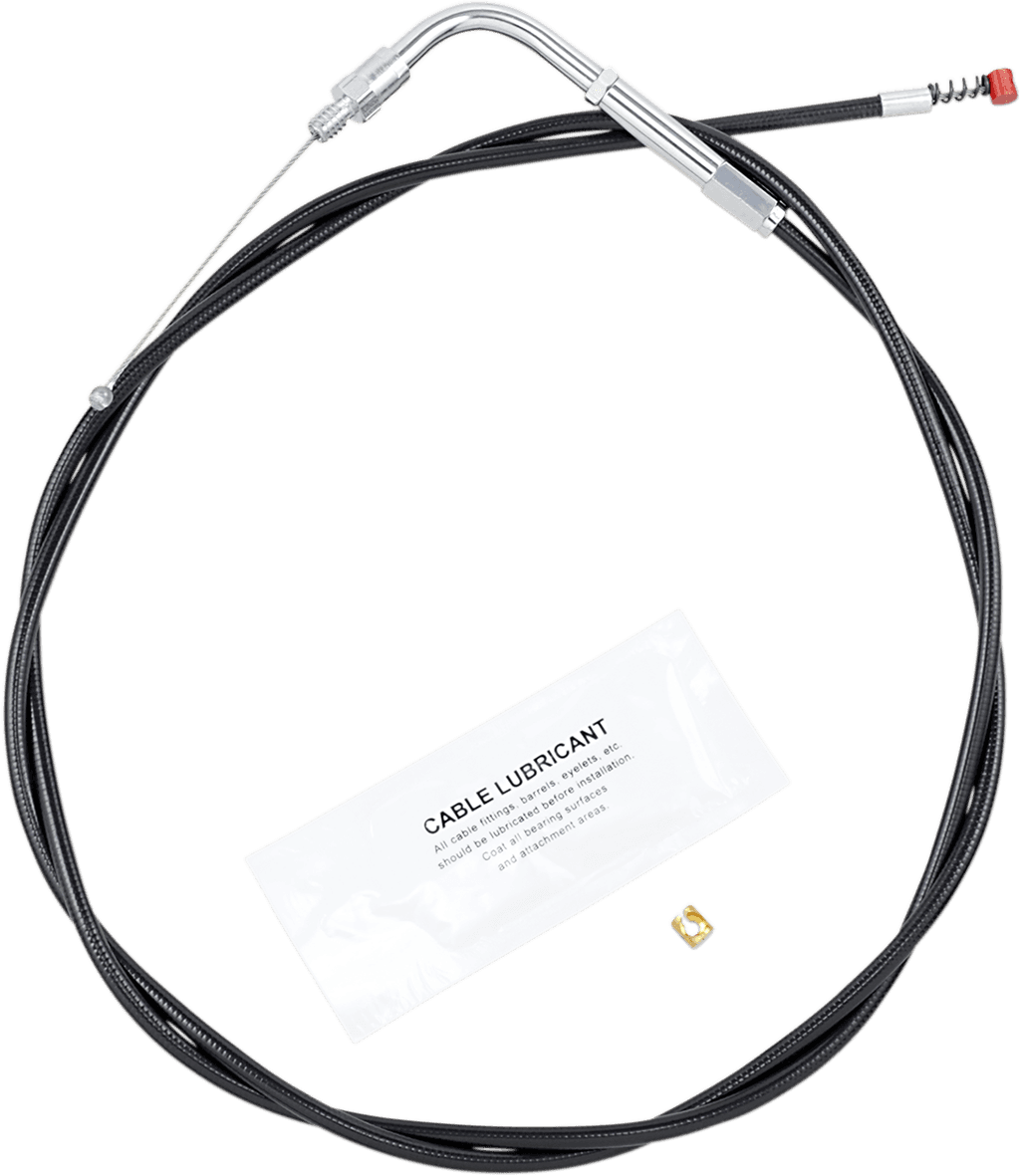 BARNETT DS-223916 Black Vinyl Idle Cable - +6" Size - 50" Length