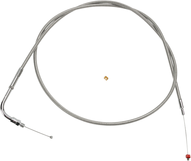 BARNETT DS-223992 Stainless Steel Throttle Cable - +6" - '90-'95 Touring