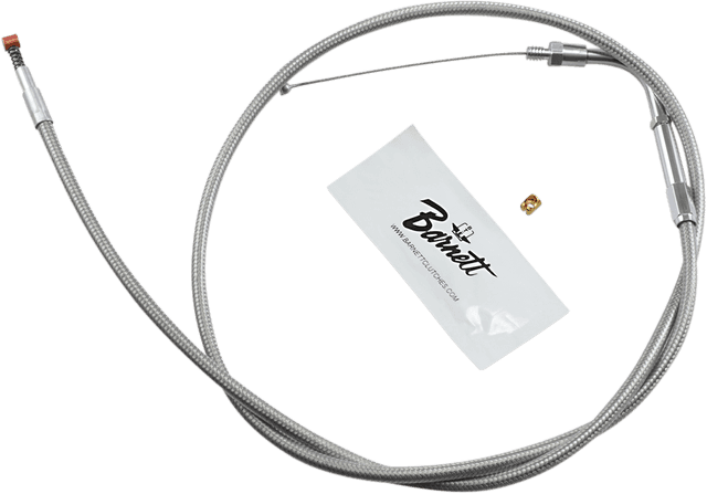 BARNETT DS-224008 Stainless Steel Idle Cable - +6" - Dyna/FXR/Softail