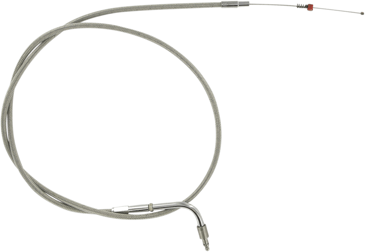 BARNETT DS-224024 Stainless Steel Idle Cable - +6" - '96-'00 Softail