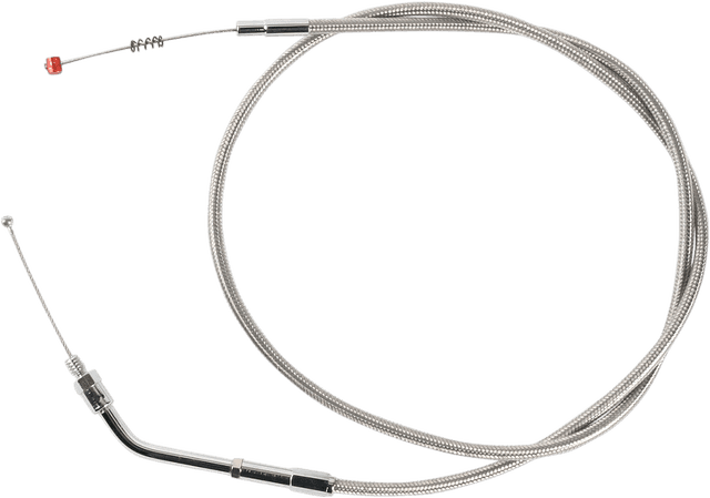 BARNETT DS-224040 Stainless Steel Idle Cable - +6" - '88-'95 Sportster
