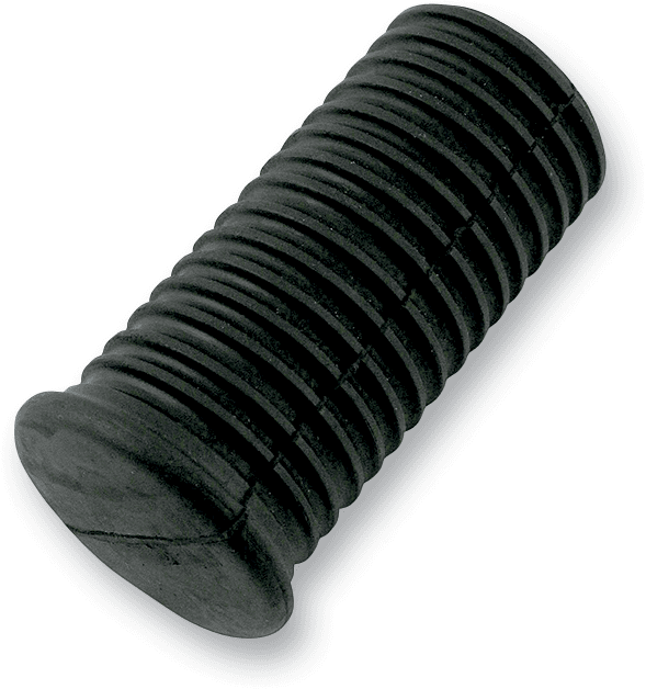 DRAG SPECIALTIES DS-241060 Rubber Footrest Cover - Black - XL