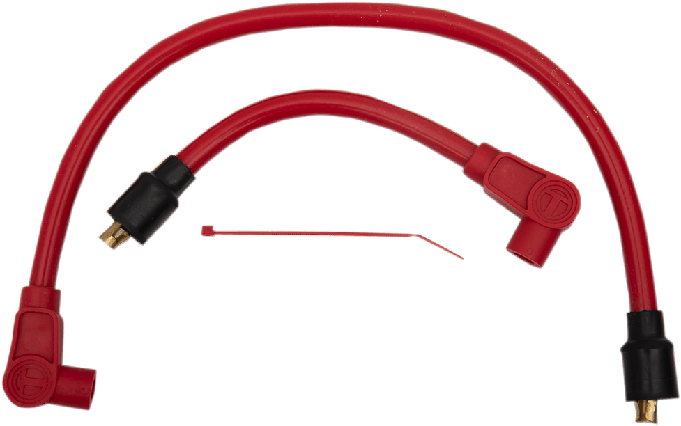 SUMAX DS-242005 Spark Plug Wire - 10.4 mm - Red - '65-'99 FX/FL