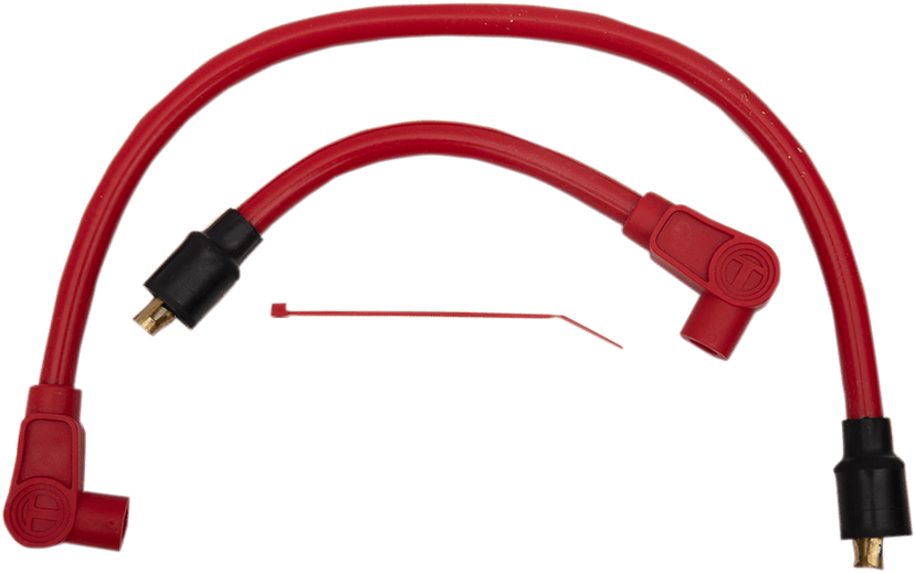 SUMAX DS-242005 Spark Plug Wire - 10.4 mm - Red - '65-'99 FX/FL
