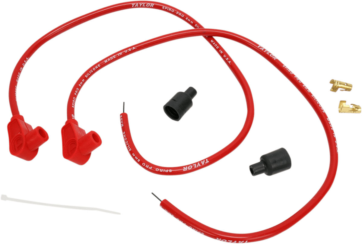 SUMAX DS-242032 Spark Plug Wire - 90° - Red - Universal