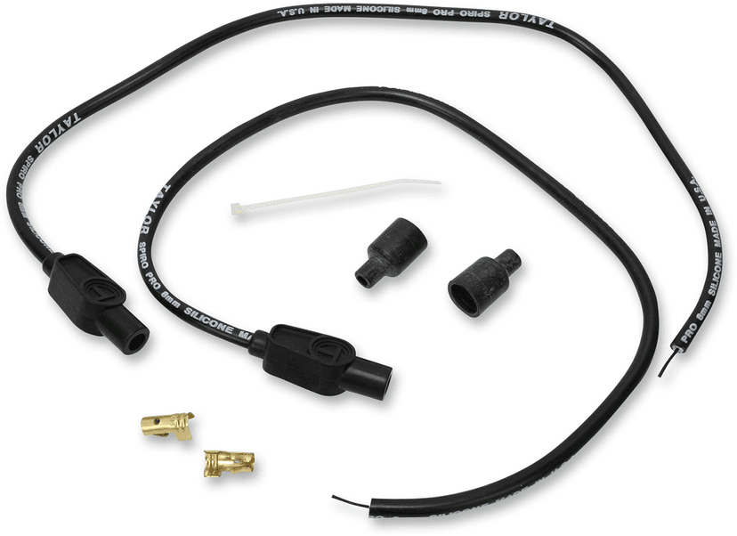 SUMAX DS-242040 Spark Plug Wire - 180° - Black - Universal