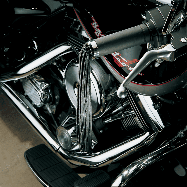 DRAG SPECIALTIES DS-243064 Handlebar Grip End Cap with 12" Fringe - OEM — image 2 of 2