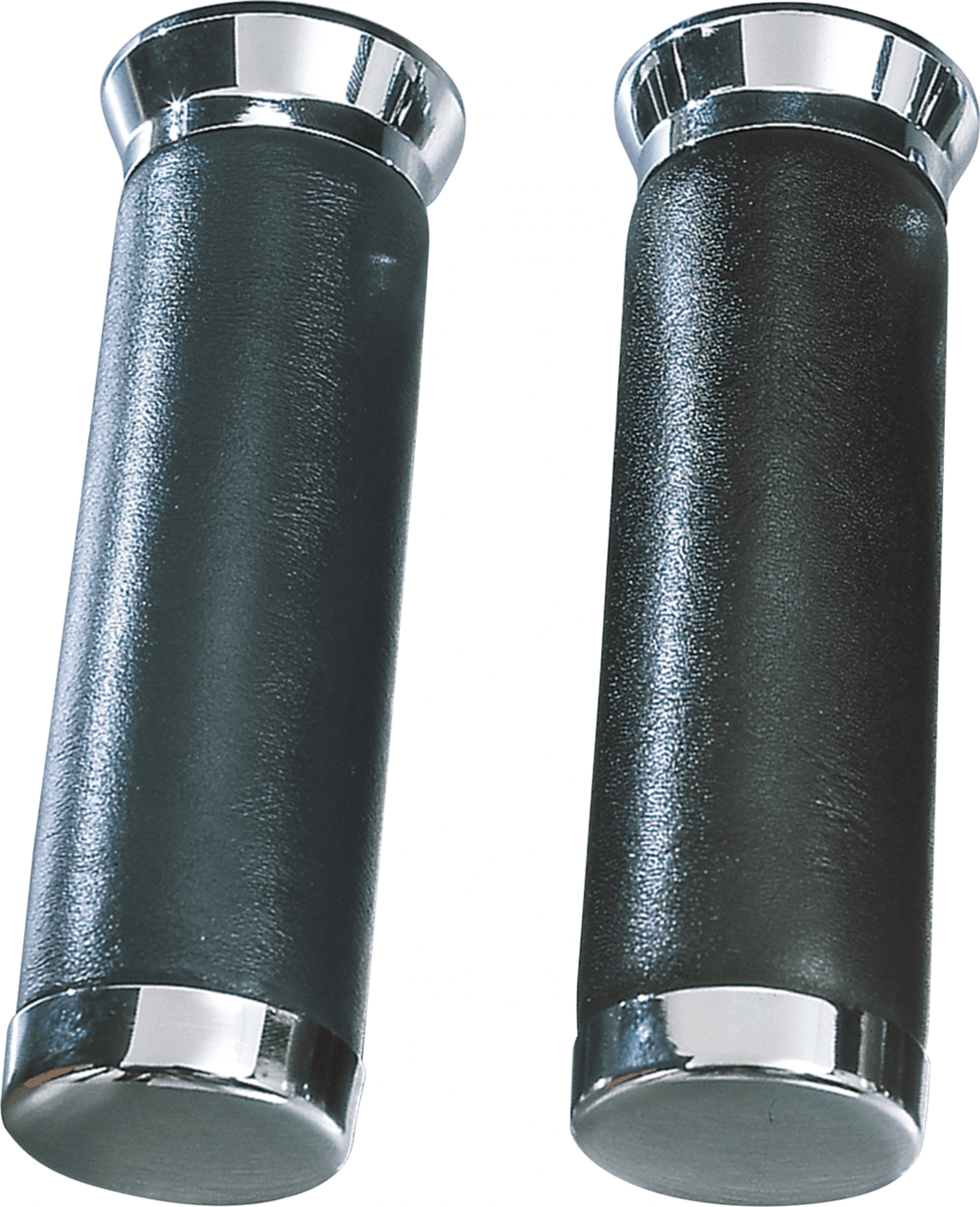 PARTS UNLIMITED DS-243263 Leather-Covered Grips - Black