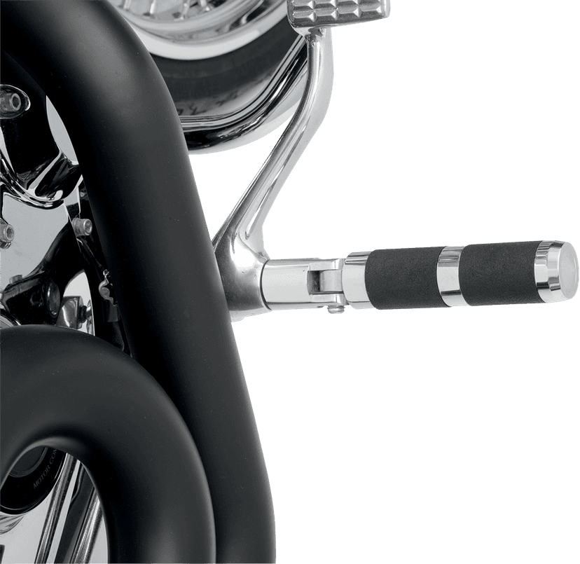 ACCUTRONIX DS-243652 Rubber Foot Pegs - Male Mount - 3/4 - Chrome/Black — image 2 of 2