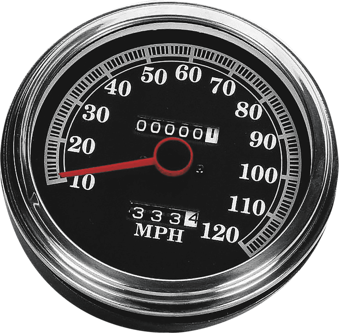 DRAG SPECIALTIES DS243845 5" MPH FL-Style 2:1 Speedometer - '89-'95 Black Face